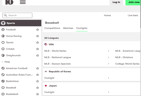 WBC247에서 제공하는 10bet